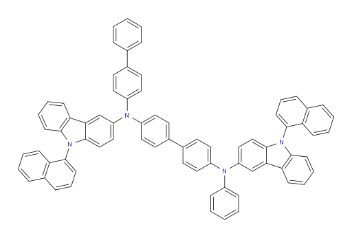 N4-([1,1'-biphenyl]-4-yl)-N4,N4'-bis(9-(naphthalen-1-yl)-9H-carbazol-3-yl)-N4'-phenyl-[1,1'-biphenyl]-4,4'-diamine