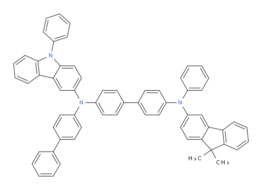 N4-([1,1'-biphenyl]-4-yl)-N4'-(9,9-dimethyl-9H-fluoren-3-yl)-N4'-phenyl-N4-(9-phenyl-9H-carbazol-3-yl)-[1,1'-biphenyl]-4,4'-diamine