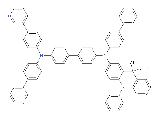 N4-([1,1'-biphenyl]-4-yl)-N4-(9,9-dimethyl-10-phenyl-9,10-dihydroacridin-2-yl)-N4',N4'-bis(4-(pyridin-3-yl)phenyl)-[1,1'-biphenyl]-4,4'-diamine