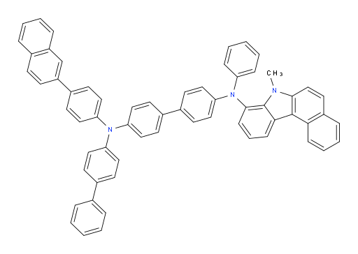 N4-([1,1'-biphenyl]-4-yl)-N4'-(7-methyl-7H-benzo[c]carbazol-8-yl)-N4-(4-(naphthalen-2-yl)phenyl)-N4'-phenyl-[1,1'-biphenyl]-4,4'-diamine