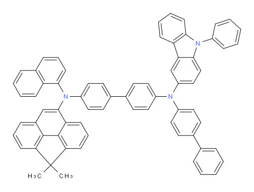 N4-([1,1'-biphenyl]-4-yl)-N4'-(4,4-dimethyl-4H-cyclopenta[def]phenanthren-8-yl)-N4'-(naphthalen-1-yl)-N4-(9-phenyl-9H-carbazol-3-yl)-[1,1'-biphenyl]-4,4'-diamine