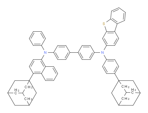 N4-(4-(adamantan-1-yl)naphthalen-1-yl)-N4'-(4-(adamantan-1-yl)phenyl)-N4'-(dibenzo[b,d]thiophen-3-yl)-N4-phenyl-[1,1'-biphenyl]-4,4'-diamine