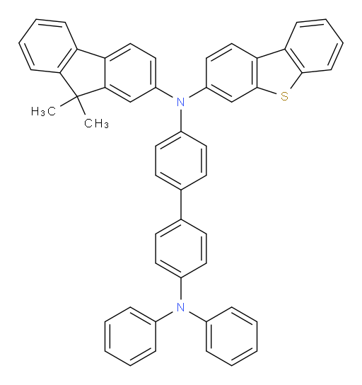 N4-(dibenzo[b,d]thiophen-3-yl)-N4-(9,9-dimethyl-9H-fluoren-2-yl)-N4',N4'-diphenyl-[1,1'-biphenyl]-4,4'-diamine