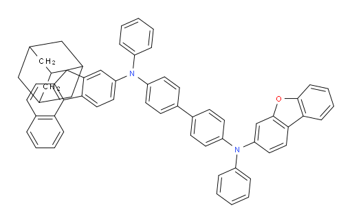 N4-(dibenzo[b,d]furan-3-yl)-N4,N4'-diphenyl-N4'-(spiro[adamantane-2,7'-benzo[c]fluoren]-9'-yl)-[1,1'-biphenyl]-4,4'-diamine