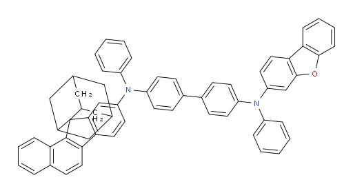 N4-(dibenzo[b,d]furan-3-yl)-N4,N4'-diphenyl-N4'-(spiro[adamantane-2,11'-benzo[a]fluoren]-9'-yl)-[1,1'-biphenyl]-4,4'-diamine
