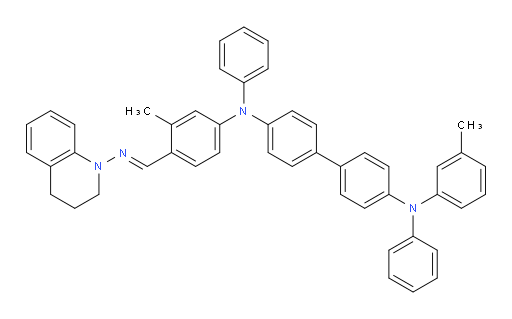 (E)-N4-(4-(((3,4-dihydroquinolin-1(2H)-yl)imino)methyl)-3-methylphenyl)-N4,N4'-diphenyl-N4'-(m-tolyl)-[1,1'-biphenyl]-4,4'-diamine