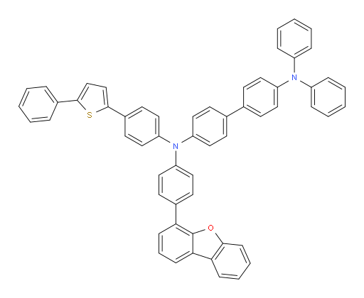 N4-(4-(dibenzo[b,d]furan-4-yl)phenyl)-N4',N4'-diphenyl-N4-(4-(5-phenylthiophen-2-yl)phenyl)-[1,1'-biphenyl]-4,4'-diamine