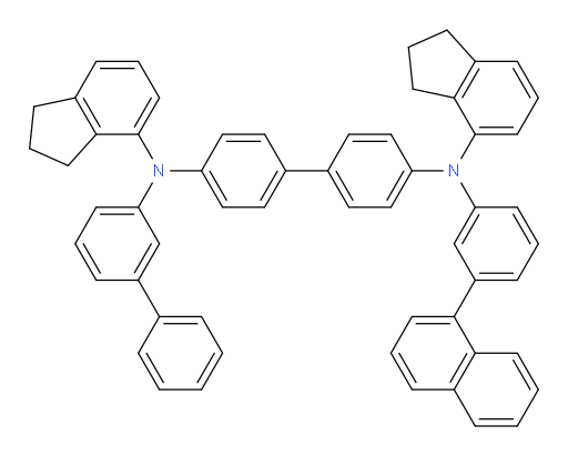 N4-([1,1'-biphenyl]-3-yl)-N4,N4'-bis(2,3-dihydro-1H-inden-4-yl)-N4'-(3-(naphthalen-1-yl)phenyl)-[1,1'-biphenyl]-4,4'-diamine