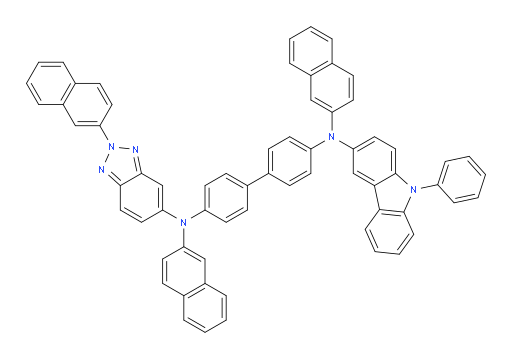 N4,N4'-di(naphthalen-2-yl)-N4-(2-(naphthalen-2-yl)-2H-benzo[d][1,2,3]triazol-5-yl)-N4'-(9-phenyl-9H-carbazol-3-yl)-[1,1'-biphenyl]-4,4'-diamine