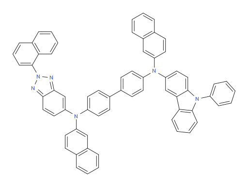 N4-(2-(naphthalen-1-yl)-2H-benzo[d][1,2,3]triazol-5-yl)-N4,N4'-di(naphthalen-2-yl)-N4'-(9-phenyl-9H-carbazol-3-yl)-[1,1'-biphenyl]-4,4'-diamine