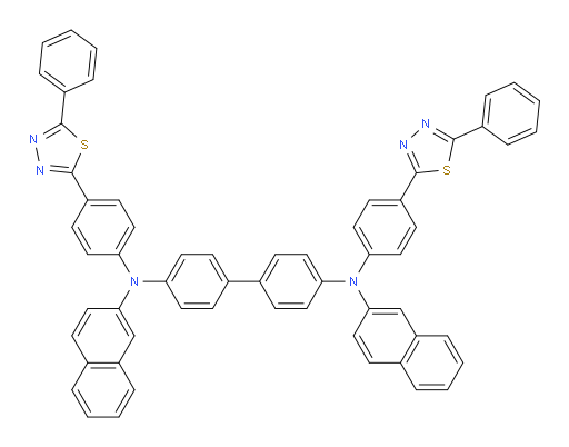N4,N4'-di(naphthalen-2-yl)-N4,N4'-bis(4-(5-phenyl-1,3,4-thiadiazol-2-yl)phenyl)-[1,1'-biphenyl]-4,4'-diamine