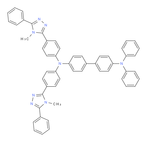 N4,N4-bis(4-(4-methyl-5-phenyl-4H-1,2,4-triazol-3-yl)phenyl)-N4',N4'-diphenyl-[1,1'-biphenyl]-4,4'-diamine