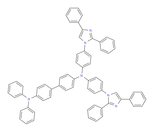N4,N4-bis(4-(2,4-diphenyl-1H-imidazol-1-yl)phenyl)-N4',N4'-diphenyl-[1,1'-biphenyl]-4,4'-diamine