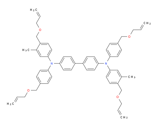 N4,N4'-bis(4-((allyloxy)methyl)-3-methylphenyl)-N4,N4'-bis(4-((allyloxy)methyl)phenyl)-[1,1'-biphenyl]-4,4'-diamine