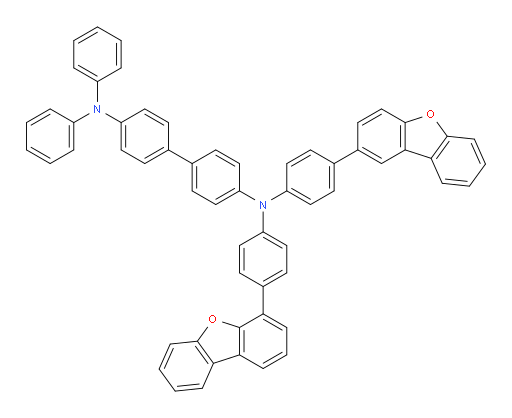N4-(4-(dibenzo[b,d]furan-2-yl)phenyl)-N4-(4-(dibenzo[b,d]furan-4-yl)phenyl)-N4',N4'-diphenyl-[1,1'-biphenyl]-4,4'-diamine
