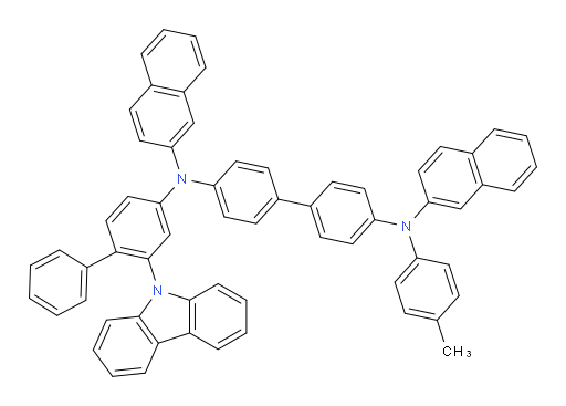 N4-(2-(9H-carbazol-9-yl)-[1,1'-biphenyl]-4-yl)-N4,N4'-di(naphthalen-2-yl)-N4'-(p-tolyl)-[1,1'-biphenyl]-4,4'-diamine