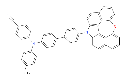 4-((4'-(12H-6-oxa-12-azaindeno[2,1,7,6-ghij]pleiaden-12-yl)-[1,1'-biphenyl]-4-yl)(p-tolyl)amino)benzonitrile