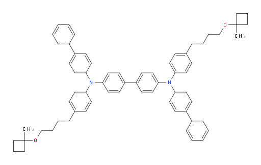 N4,N4'-di([1,1'-biphenyl]-4-yl)-N4,N4'-bis(4-(4-(1-methylcyclobutoxy)butyl)phenyl)-[1,1'-biphenyl]-4,4'-diamine