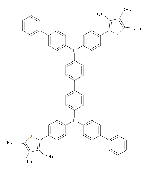 N4,N4'-di([1,1'-biphenyl]-4-yl)-N4,N4'-bis(4-(3,4,5-trimethylthiophen-2-yl)phenyl)-[1,1'-biphenyl]-4,4'-diamine