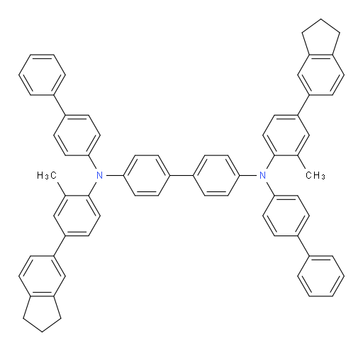 N4,N4'-di([1,1'-biphenyl]-4-yl)-N4,N4'-bis(4-(2,3-dihydro-1H-inden-5-yl)-2-methylphenyl)-[1,1'-biphenyl]-4,4'-diamine