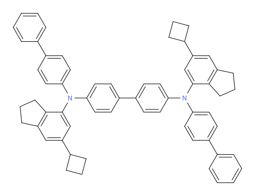 N4,N4'-di([1,1'-biphenyl]-4-yl)-N4,N4'-bis(6-cyclobutyl-2,3-dihydro-1H-inden-4-yl)-[1,1'-biphenyl]-4,4'-diamine