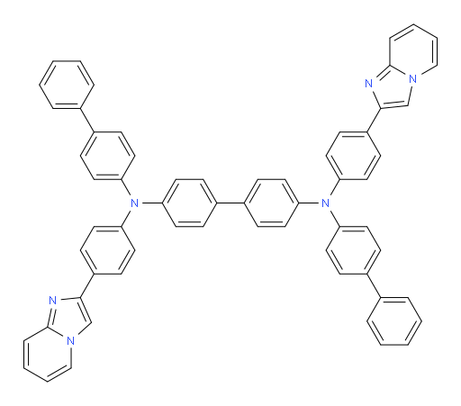N4,N4'-di([1,1'-biphenyl]-4-yl)-N4,N4'-bis(4-(imidazo[1,2-a]pyridin-2-yl)phenyl)-[1,1'-biphenyl]-4,4'-diamine