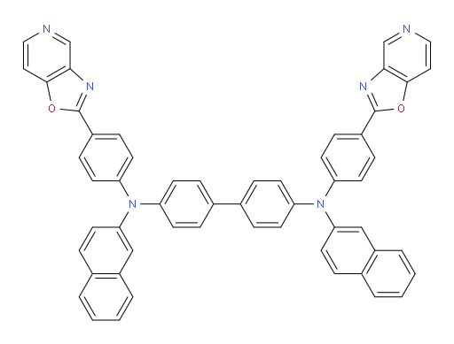 N4,N4'-di(naphthalen-2-yl)-N4,N4'-bis(4-(oxazolo[4,5-c]pyridin-2-yl)phenyl)-[1,1'-biphenyl]-4,4'-diamine