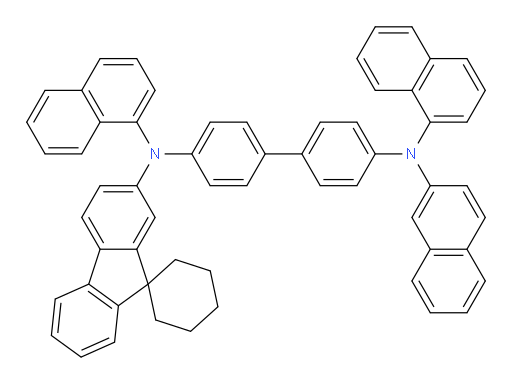 N4,N4'-di(naphthalen-1-yl)-N4-(naphthalen-2-yl)-N4'-(spiro[cyclohexane-1,9'-fluoren]-2'-yl)-[1,1'-biphenyl]-4,4'-diamine