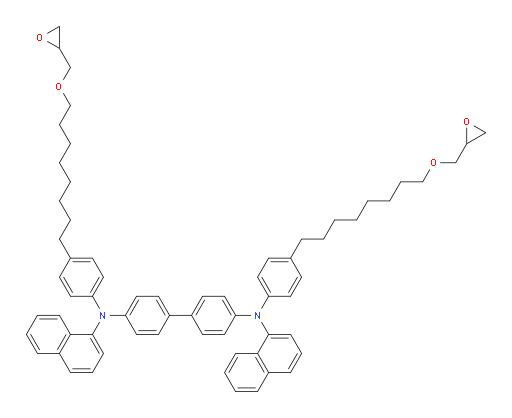 N4,N4'-di(naphthalen-1-yl)-N4,N4'-bis(4-(8-(oxiran-2-ylmethoxy)octyl)phenyl)-[1,1'-biphenyl]-4,4'-diamine