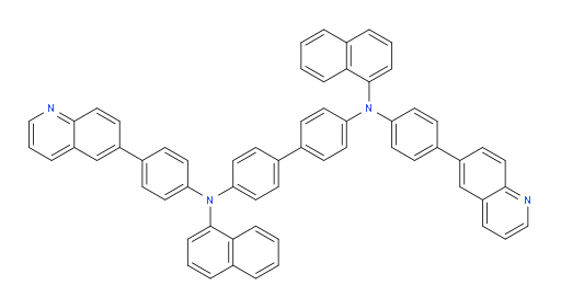 N4,N4'-di(naphthalen-1-yl)-N4,N4'-bis(4-(quinolin-6-yl)phenyl)-[1,1'-biphenyl]-4,4'-diamine