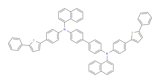 N4,N4'-di(naphthalen-1-yl)-N4,N4'-bis(4-(5-phenylthiophen-2-yl)phenyl)-[1,1'-biphenyl]-4,4'-diamine