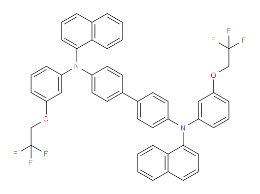 N4,N4'-di(naphthalen-1-yl)-N4,N4'-bis(3-(2,2,2-trifluoroethoxy)phenyl)-[1,1'-biphenyl]-4,4'-diamine
