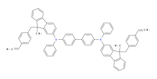 N4,N4'-bis(9-methyl-9-(4-vinylbenzyl)-9H-fluoren-2-yl)-N4,N4'-diphenyl-[1,1'-biphenyl]-4,4'-diamine