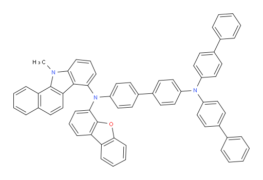 N4,N4-di([1,1'-biphenyl]-4-yl)-N4'-(dibenzo[b,d]furan-4-yl)-N4'-(11-methyl-11H-benzo[a]carbazol-7-yl)-[1,1'-biphenyl]-4,4'-diamine