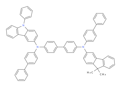 N4,N4'-di([1,1'-biphenyl]-4-yl)-N4-(9,9-dimethyl-9H-fluoren-3-yl)-N4'-(9-phenyl-9H-carbazol-3-yl)-[1,1'-biphenyl]-4,4'-diamine