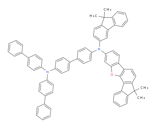 N4,N4-di([1,1'-biphenyl]-4-yl)-N4'-(7,7-dimethyl-7H-fluoreno[4,3-b]benzofuran-2-yl)-N4'-(9,9-dimethyl-9H-fluoren-3-yl)-[1,1'-biphenyl]-4,4'-diamine