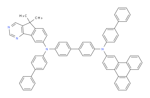 N4,N4'-di([1,1'-biphenyl]-4-yl)-N4-(5,5-dimethyl-5H-indeno[1,2-d]pyrimidin-8-yl)-N4'-(triphenylen-2-yl)-[1,1'-biphenyl]-4,4'-diamine