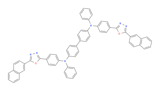 N4,N4'-bis(4-(5-(naphthalen-2-yl)-1,3,4-oxadiazol-2-yl)phenyl)-N4,N4'-diphenyl-[1,1'-biphenyl]-4,4'-diamine