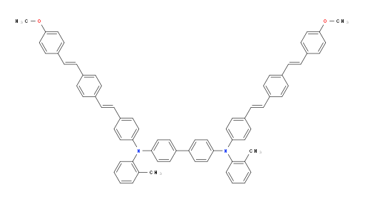 N4,N4'-bis(4-((E)-4-((E)-4-methoxystyryl)styryl)phenyl)-N4,N4'-di-o-tolyl-[1,1'-biphenyl]-4,4'-diamine