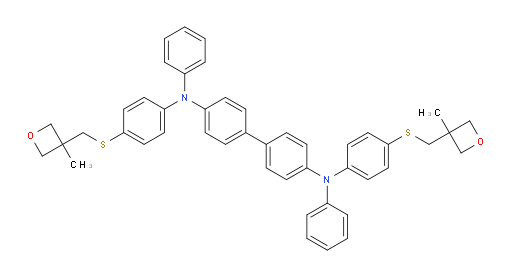 N4,N4'-bis(4-(((3-methyloxetan-3-yl)methyl)thio)phenyl)-N4,N4'-diphenyl-[1,1'-biphenyl]-4,4'-diamine