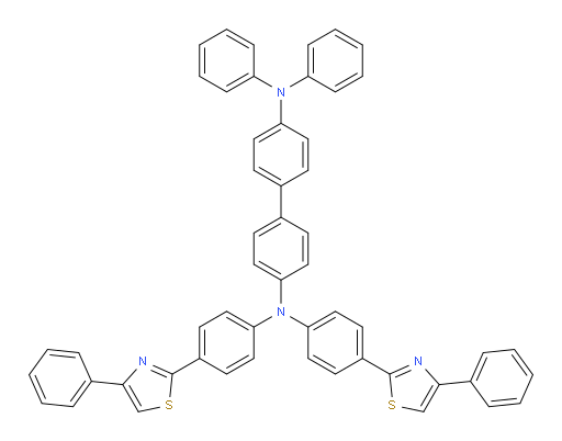 N4,N4-diphenyl-N4',N4'-bis(4-(4-phenylthiazol-2-yl)phenyl)-[1,1'-biphenyl]-4,4'-diamine