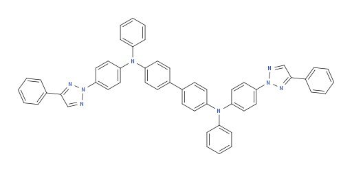 N4,N4'-diphenyl-N4,N4'-bis(4-(4-phenyl-2H-1,2,3-triazol-2-yl)phenyl)-[1,1'-biphenyl]-4,4'-diamine
