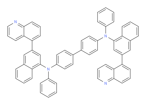 N4,N4'-diphenyl-N4,N4'-bis(3-(quinolin-5-yl)naphthalen-1-yl)-[1,1'-biphenyl]-4,4'-diamine