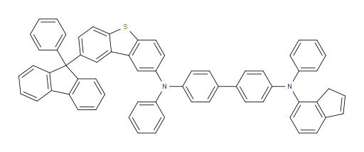 N4-(1H-inden-7-yl)-N4,N4'-diphenyl-N4'-(8-(9-phenyl-9H-fluoren-9-yl)dibenzo[b,d]thiophen-2-yl)-[1,1'-biphenyl]-4,4'-diamine