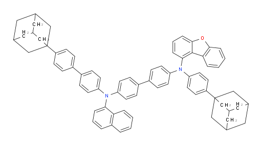 N4-(4'-(adamantan-1-yl)-[1,1'-biphenyl]-4-yl)-N4'-(4-(adamantan-1-yl)phenyl)-N4'-(dibenzo[b,d]furan-1-yl)-N4-(naphthalen-1-yl)-[1,1'-biphenyl]-4,4'-diamine