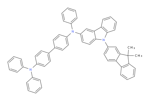 N4-(9-(9,9-dimethyl-9H-fluoren-2-yl)-9H-carbazol-3-yl)-N4,N4',N4'-triphenyl-[1,1'-biphenyl]-4,4'-diamine