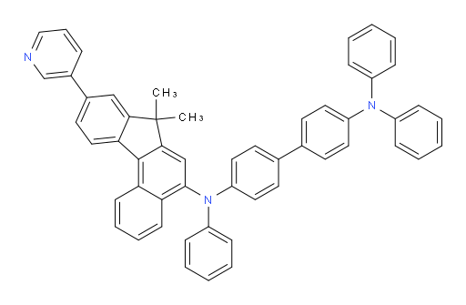 N4-(7,7-dimethyl-9-(pyridin-3-yl)-7H-benzo[c]fluoren-5-yl)-N4,N4',N4'-triphenyl-[1,1'-biphenyl]-4,4'-diamine