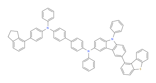 N4-(6-(dibenzo[b,d]thiophen-1-yl)-9-phenyl-9H-carbazol-3-yl)-N4'-(4-(2,3-dihydro-1H-inden-4-yl)phenyl)-N4,N4'-diphenyl-[1,1'-biphenyl]-4,4'-diamine