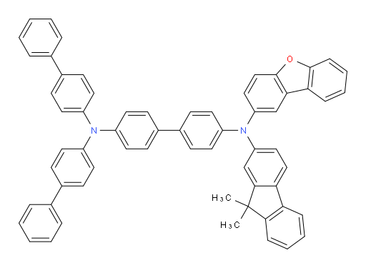 N4,N4-di([1,1'-biphenyl]-4-yl)-N4'-(dibenzo[b,d]furan-2-yl)-N4'-(9,9-dimethyl-9H-fluoren-2-yl)-[1,1'-biphenyl]-4,4'-diamine