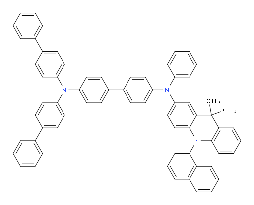 N4,N4-di([1,1'-biphenyl]-4-yl)-N4'-(9,9-dimethyl-10-(naphthalen-1-yl)-9,10-dihydroacridin-2-yl)-N4'-phenyl-[1,1'-biphenyl]-4,4'-diamine